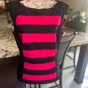 Halogen Hot pink and black top
